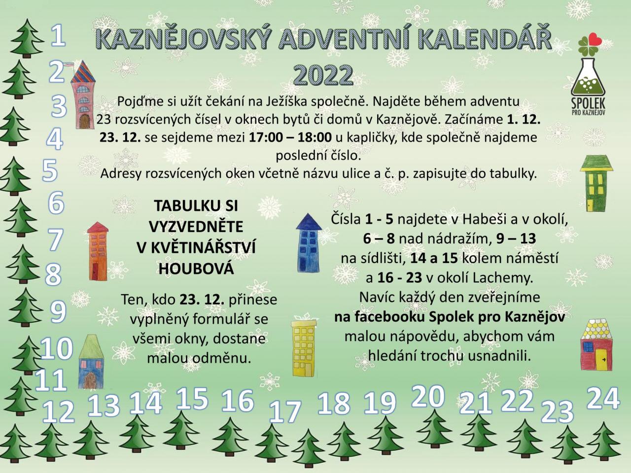 Kaznějovský adventní kalendář 2022  1